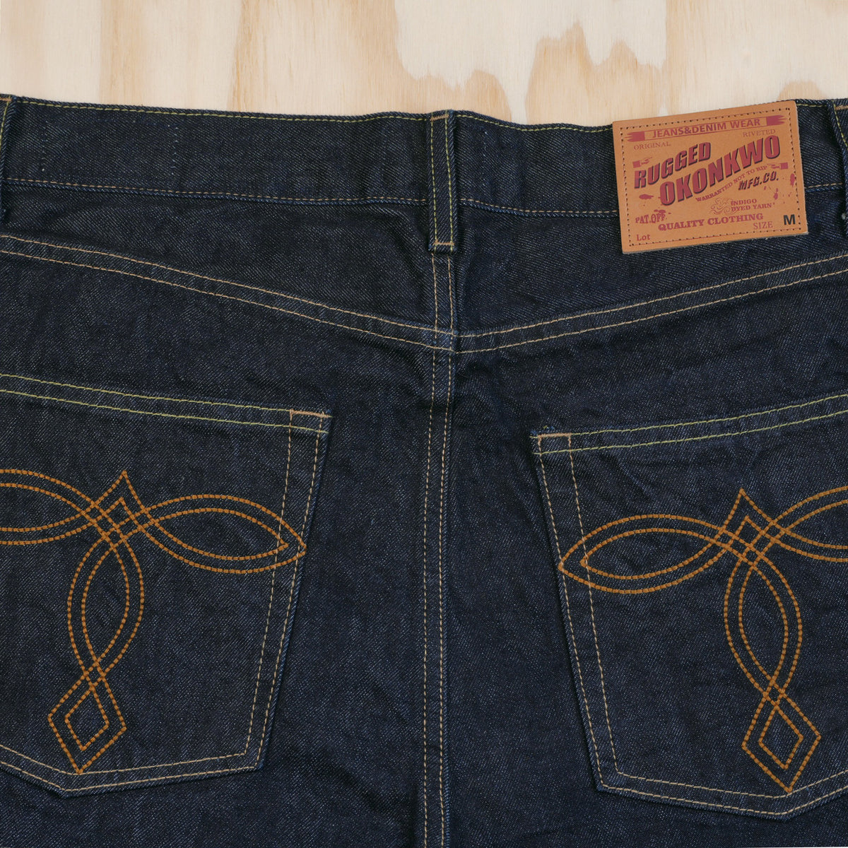 OKONKWO 13.2 oz Raw Selvedge Straight Jeans