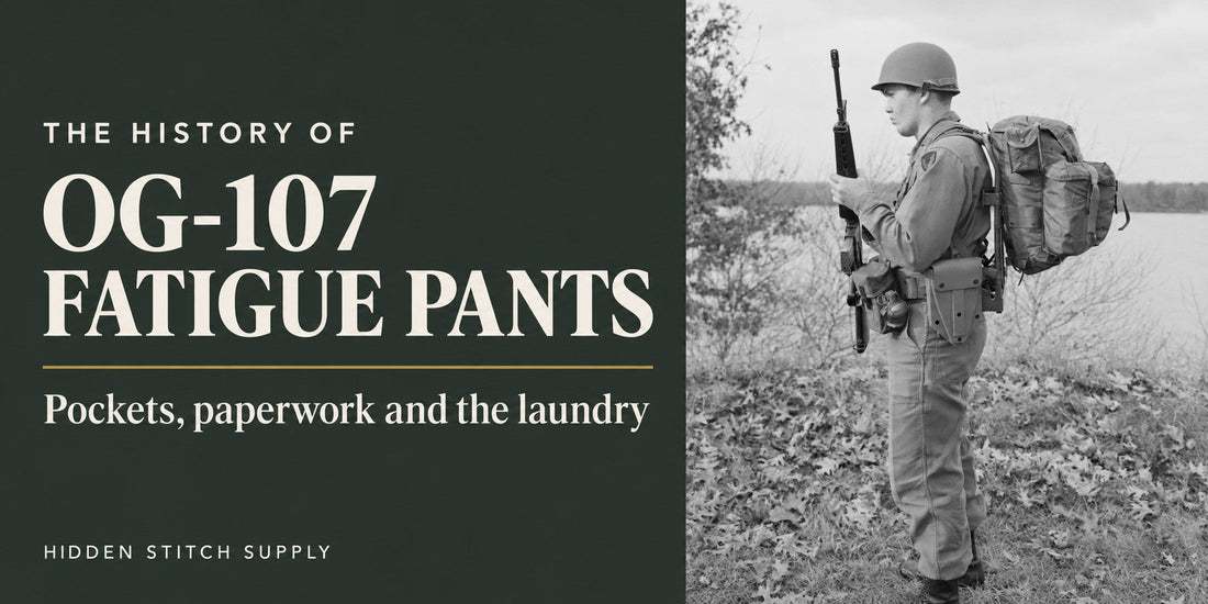 The History of OG-107 Fatigue Pants: Pockets, paperwork and the laundry, with a 1970 Natick equipment photograph