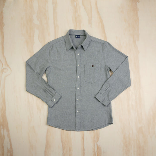 Maden Grey Cotton Flannel Shirt