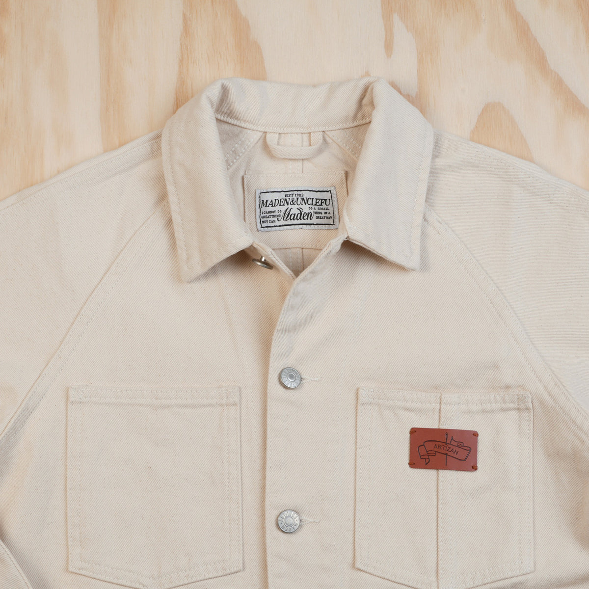 Maden 13.5 oz Natural Cotton Chore Coat