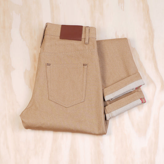 Maden 11.7 oz Khaki Raw Selvedge Jeans